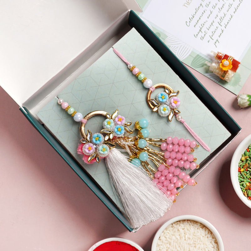 Wreath Of Love Rakhi Lumba Set