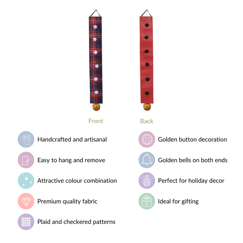 Double Sided Bell Wall Hanging- Double-Sided Bell Hanging, Wall Hanging Bell, Decorative Bell Wall Decor, Double-Sided Bell Ornament