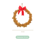 Gold Wreath With Bells 8 Inch - Gold Wreath With Bells 8 Inch, Festive Gold Wreath, Decorative Gold Bell Wreath, Holiday Gold Wreath