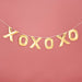 XOXO Bunting For Wall Decoration Gold 78 Inch