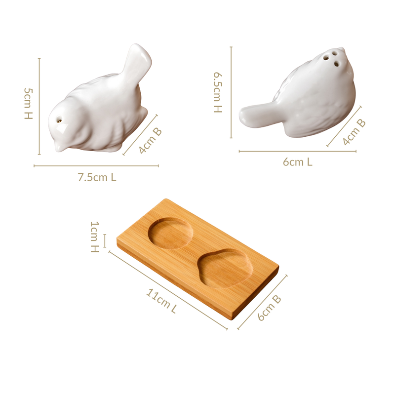 Birds Salt And Pepper Shaker Set Of 3