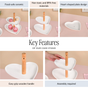 Heart Two Tier Ceramic Cake Stand