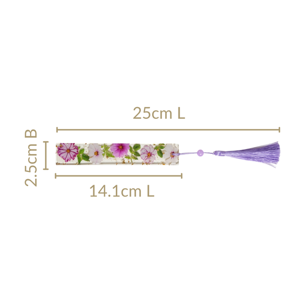 Petaled Pages Bookmark With Tassel