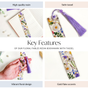 Floral Fables Resin Bookmark With Tassel