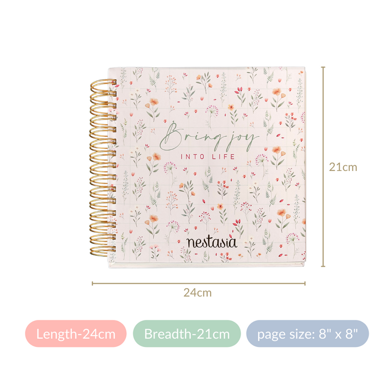 Floral Annual Undated Planner