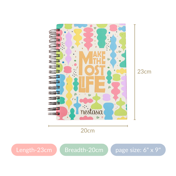 Colourful Art Everyday Use Undated Yearly Planner