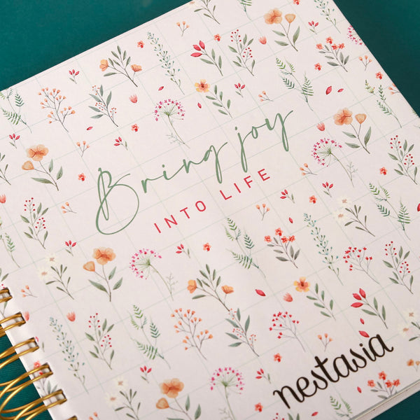 Floral Annual Undated Planner