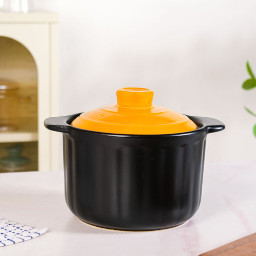 Yellow Lid Ceramic Pot 3700ml