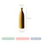 Bottle Shaped Ceramic Vase Yellow