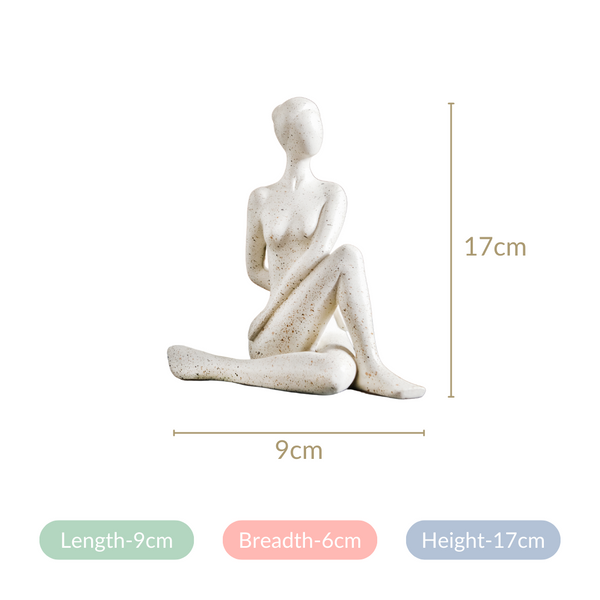 Spinal Twist Yoga Pose Showpiece