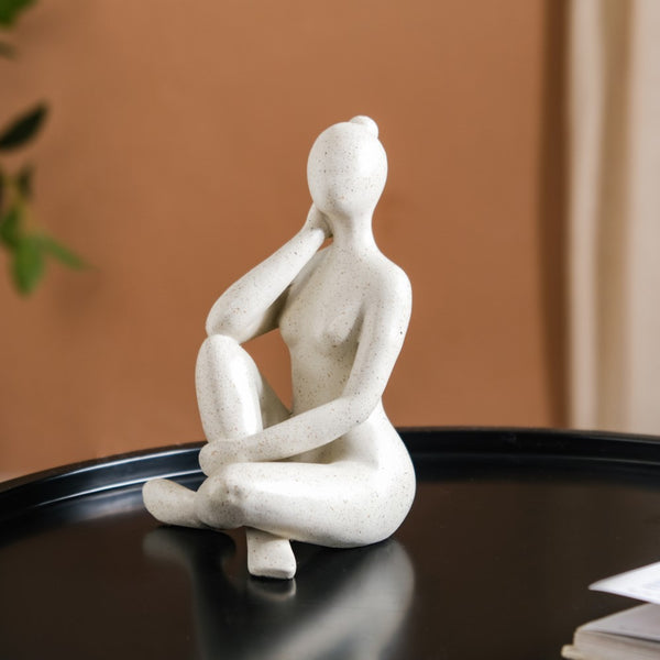 Yoga Woman Sculpture Showpieces Set Of 3