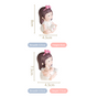 Kawaii Little Girl Yoga Showpiece Set Of 4