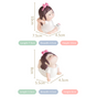 Kawaii Little Girl Yoga Showpiece Set Of 4