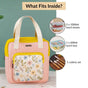 FloraPack Insulated Lunch Bag For Women