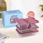 Groovo Storage Containers With Lid Set Of 5 310ml 750ml 1200ml Mauve