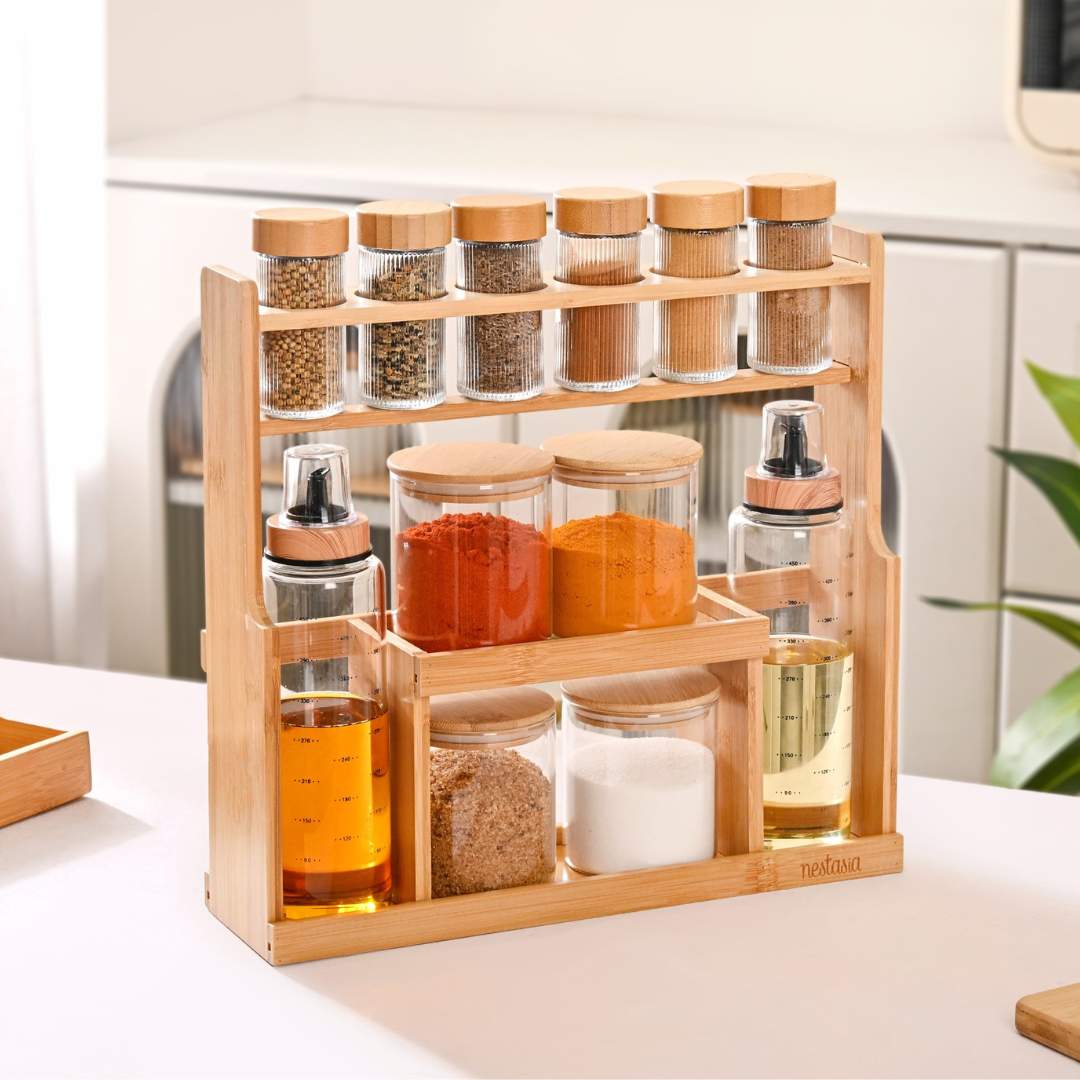 Spice Jar With Stand Set Of 13 95ml 300ml 500ml