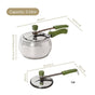 Zesta Curved Induction Safe Stainless Steel Pressure Cooker 3 Litre inner Lid