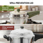 Zesta Induction Safe Triply SS Pressure Cooker 3 Litre With Spill Control Lid