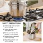 Zesta Induction Safe Triply SS Pressure Cooker 3 Litre With Spill Control Lid