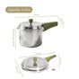 Zesta Induction Safe Triply SS Pressure Cooker 3 Litre With Spill Control Lid