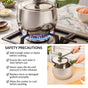 Zesta Induction Safe Triply Stainless Steel Pressure Cooker 3 Litre
