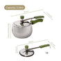 Zesta Induction Safe Triply Stainless Steel Pressure Cooker 3 Litre