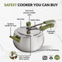 Zesta Stainless Steel Induction Bottom Pressure Cooker 5 Litre 5 Y Warranty