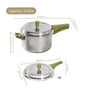 Zesta Triply Stainless Steel Induction Safe Pressure Cooker 5 Litre Spill Safe Lid