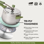 Zesta Triply Stainless Steel Inner Lid Induction Safe Pressure Cooker 5 Litre
