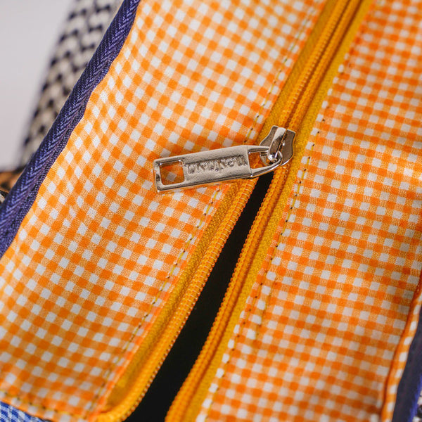 Zesty Checkered Lunch Bag Yellow