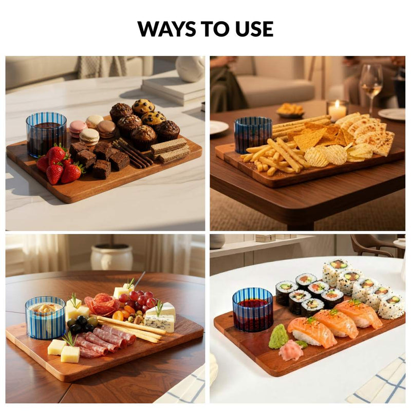 Platterazzi Acacia Platter With Bowl Set Of 2