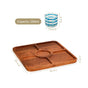 Platterazzi Sectioned Platter With Checkered Glass Bowl Set Of 2