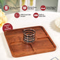 Platterazzi Sectioned Platter With Checkered Glass Bowl Set Of 2