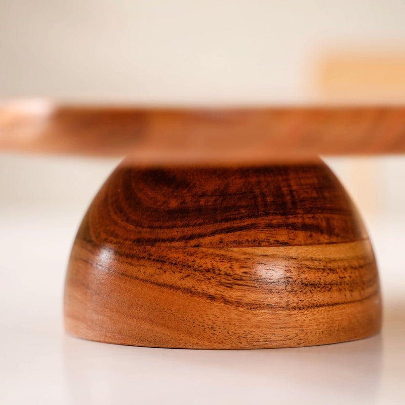 Acacia Wood Cake Stand