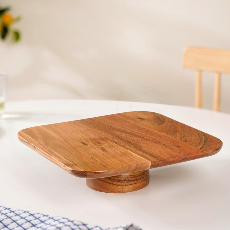 Acacia Wood Cake Stand