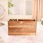 Acacia Wood Makeup Organiser Box For Dressing Table