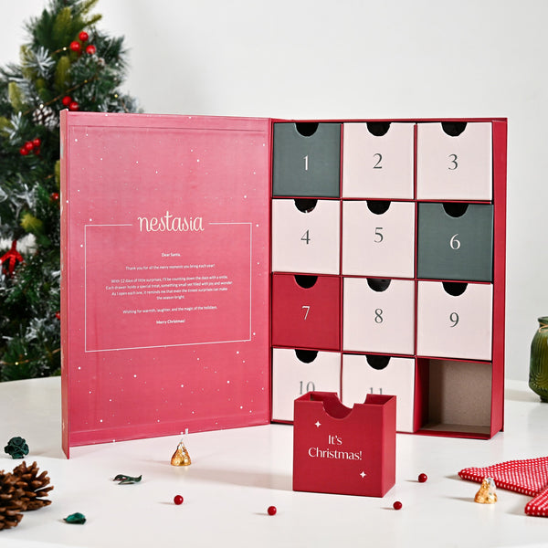 Christmas Advent Calendar Gift Box With 12 Gifts