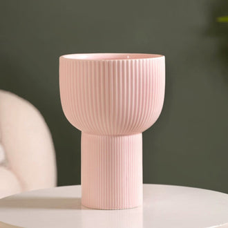 Pastel Pink Ceramic Flower Vase