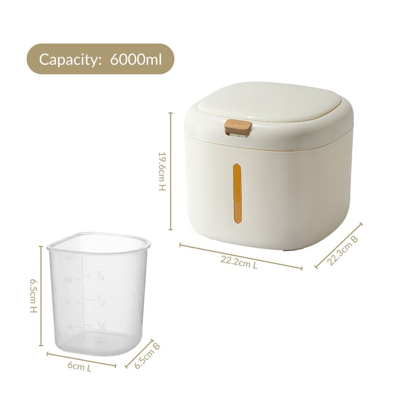Airtight Multipurpose Rice Storage Container 6000ml