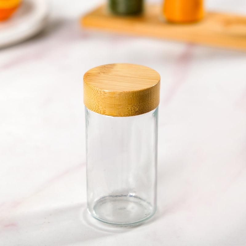 Airtight Seasoning Jars Set Of 4 With Tray