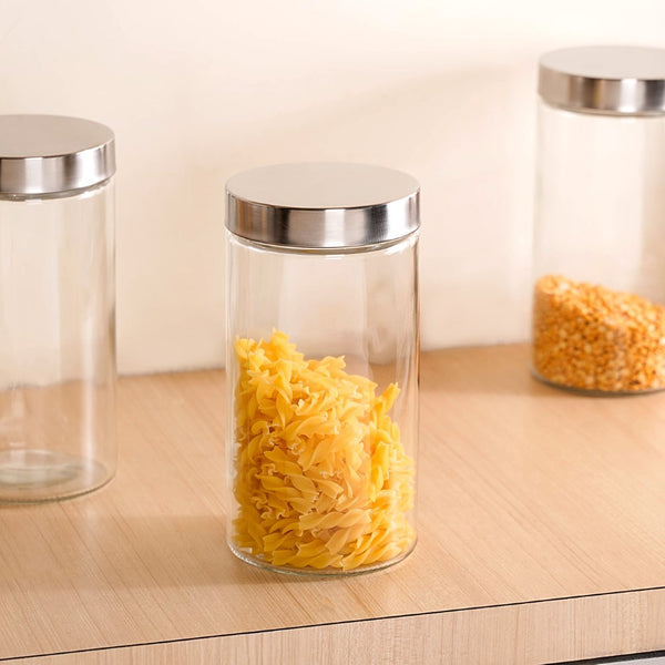 Tall Kitchen Storage Jars Set Of 4 1500ml