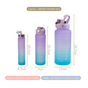 Gym Motivational Water Bottle Set Of 3 Lavender Blue- Water bottles, water bottle set, BPA free water bottles, water bottle with sipper