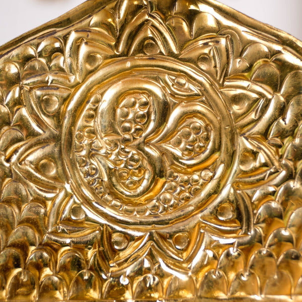 Brass Singhasan With Detachable Chatra