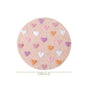 All Hearts Soft Girl Round Rug 100cm