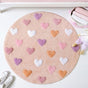 All Hearts Soft Girl Round Rug 100cm