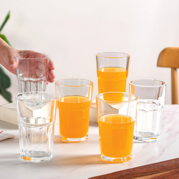 All Purpose Glass Tumblers Set Of 6 310ml