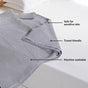 All Season Waffle Sofa Throw Blanket Grey White 220x200cm