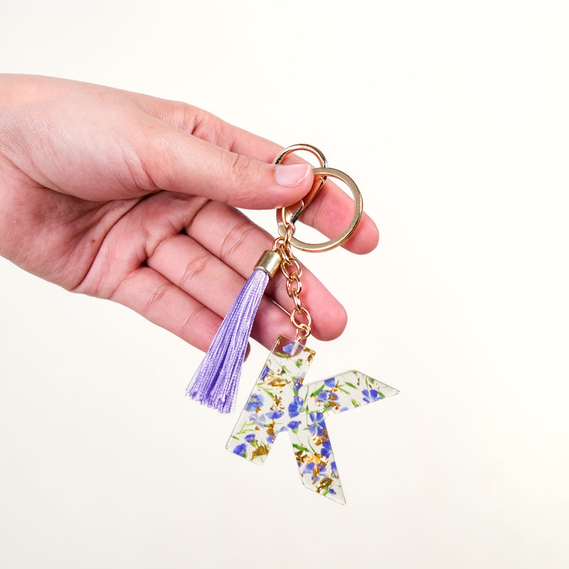 Alphabet Initial Letter K Keychain