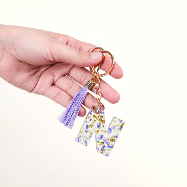 Nestled Blossoms N Resin Keychain