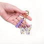 Wonderous Wildflower W Alphabet Keyring